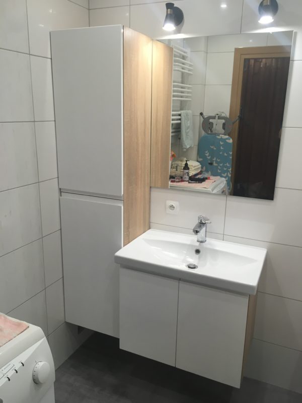 Meble łazienkowe wiszące